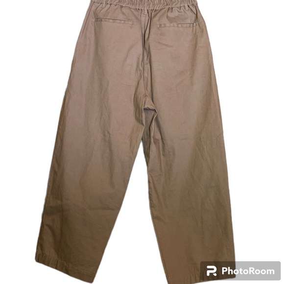 Sense Of Place By Urban Research Japanese Brand Pleated Tapered Cropped Pants - Picture 2 of 4